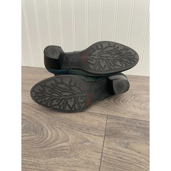 LAST CHANCE Earth Ankle Boots Women's 8B Blue Cypress Forest Green Leather - Picture 6 of 7